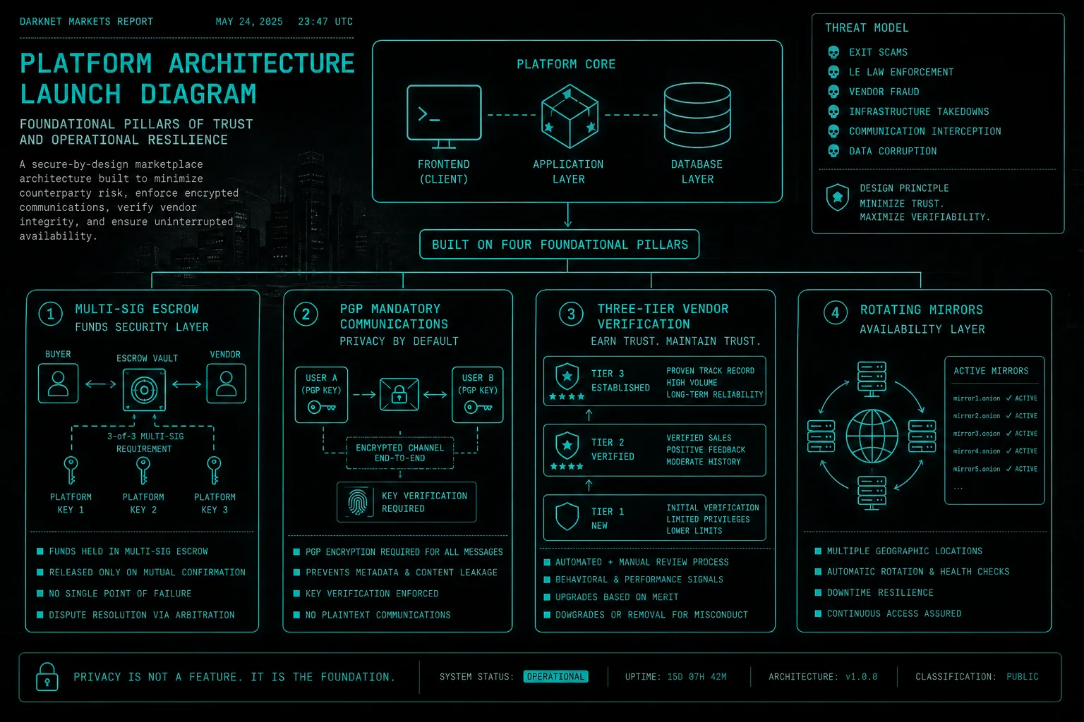 Nexus darknet market launch security architecture June 2025